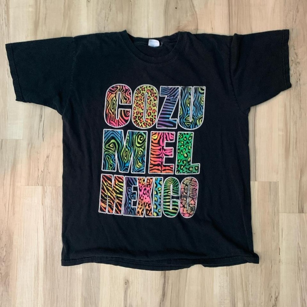 Vintage Y2K Cozumel Mexico graphic‎ tshirt Medium